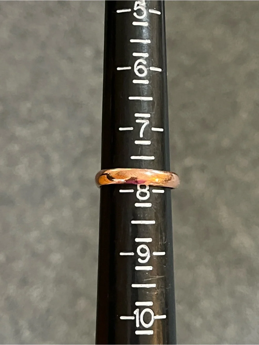 Solid Copper Zebra Jasper Gemstone Ring Size 7.75 Adjustable